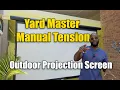 Elite Screens Yard Master Manual Tension Series Testimonial and Review