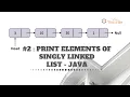 How to Print Elements of Singly Linked List - Java WeTechie