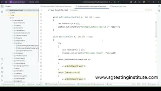 Core Java OOPS Part - 59 Exception Handling Multiple Catch Blocks Example in Java Program