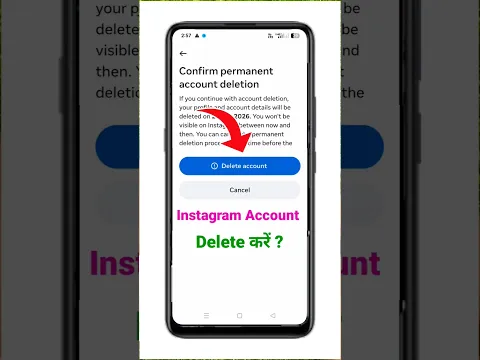 instagram account delete kaise kare permanently | how to delete instagram account