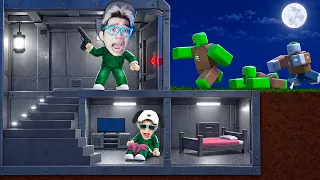 KITA BIKIN BUNGKER 100 HARI DI SERANG ZOMBIE PENARI SKADUNG KADING DI ROBLOX!!!