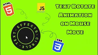 Circle Text on Mouse-Move HTML CSS JavaScript