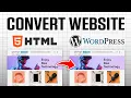 How To Convert HTML to WordPress in Minutes No Coding Required