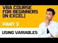 VBA Course - Part 3 Using Variables