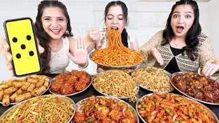Dice🎲 will Decide Our Chinese Food Bite👹 Challenge | Spicy Momos🔥, Manchurian, Fried Rice, Noodles🔥