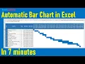 7 minutes trick to Bar Chart or Gantt Chart in Excel Smart Project Management