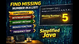 Find Missing Number in Java 5 Best Methods Java 8 Stream Interview Question