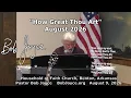 How Great Thou Art August 2026 - Pastor Bob Joyce