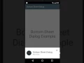 Android Bottom Sheet Dialog Example