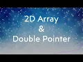 2D Array Double Pointer in C