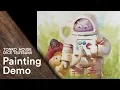 Lagu Watercolor: Dice Tsutsumi's Painting Demo -  Tonko School (#021)