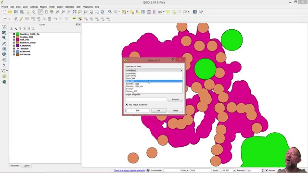 Introduction to Geoprocessing in QGIS (Buffer and overlay)