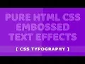 Css Neumorphism Text Effects Typography