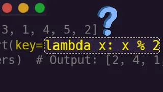 Lambda Functions in Python in a Minute 2024