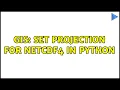 GIS Set projection for NetCDF4 in Python