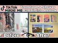 TIK TOK MADE ME TRANSFORM A SHOWER CURTAIN INTO CANVAS ARTWORK DIY ARTWORK WALL DECOR