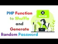 PHP Function to Shuffle and Generate Random Password