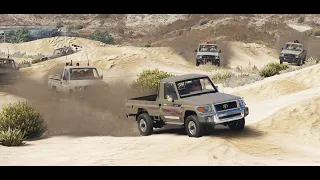 أخطر سائق شاص يتحدى الحكومة من وسط الربع الخالي فجاءه الرد مطاردة مهرب حتي الموت قراند5 GTA V 