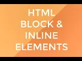 HTML Block and Inline Elements - 17 of 28