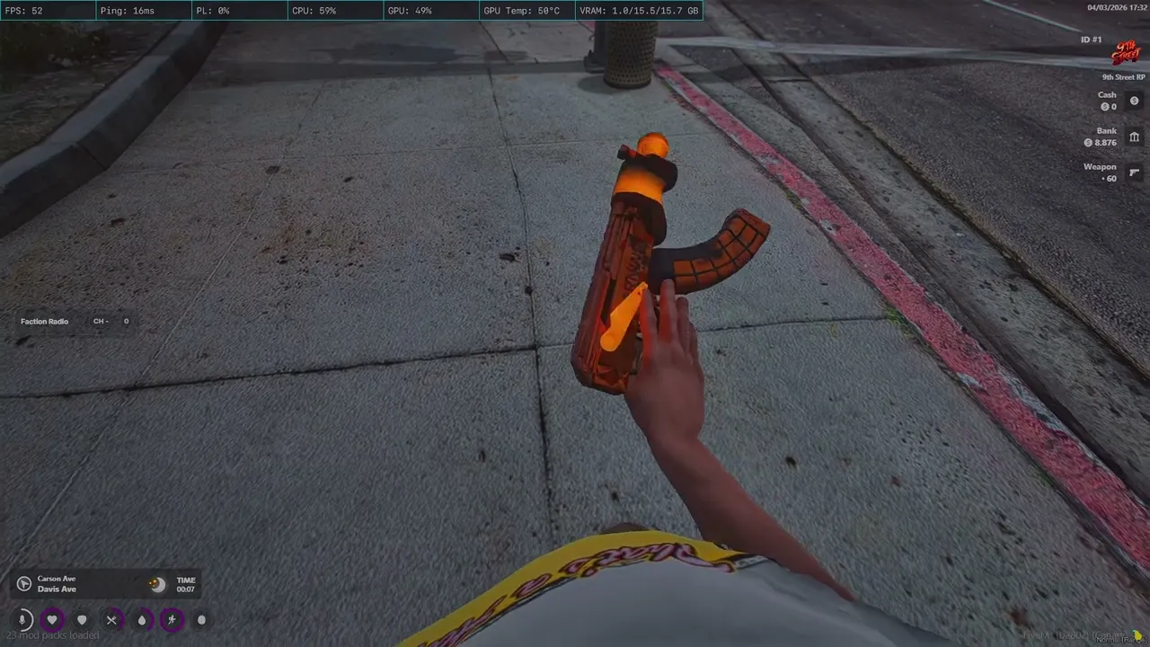 FiveM Animated Gun — 927 Hazmat Drac (Animated Draco Reskin)