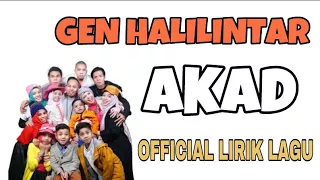 Download Payung Teduh - Akad (cover) by GEN HALILINTAR ( Lirik Lagu ) MP3