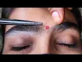 heavy growth hair Eyebrow threading bhatiabijal