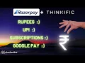 How to sell in INR on Thinkific - full Razorpay integration tutorial