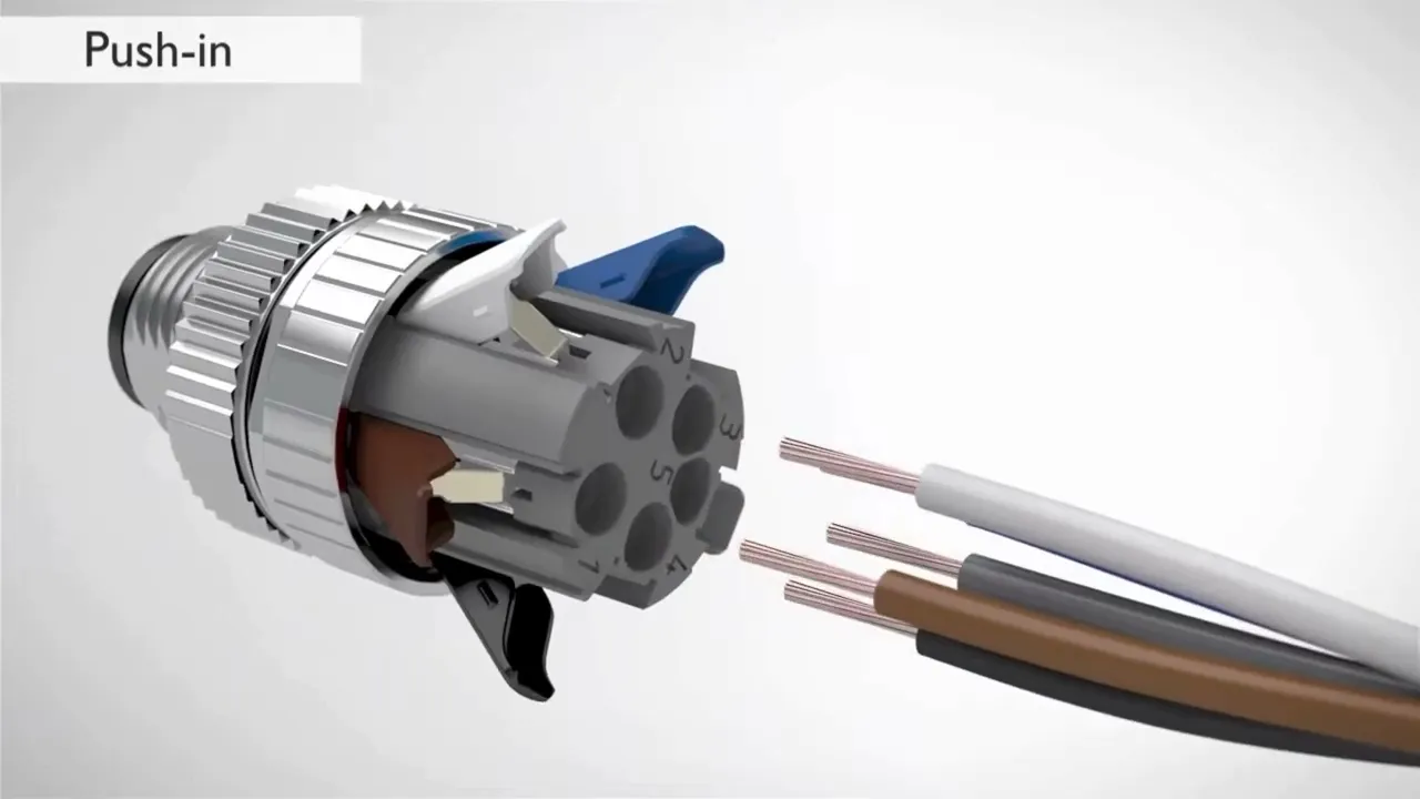 M12 Connectors Product assembly 3D video