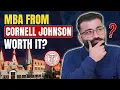 Is MBA from Cornell Johnson Worth It Cornell MBA