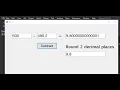 How to round off 2 decimal places using vb net Visual Studio 2019