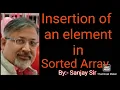 Insert an element in Array java Isc class 11 Class 12