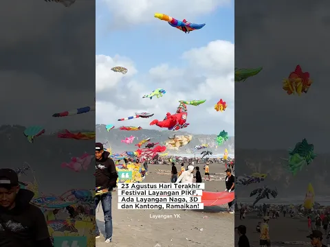 Ramaikan! Hari ini 23 Agustus Ada Layangan Naga, 3D, Kantong di Pantai Parangkusumo Bantul Jogja