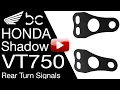 BobberCycle Honda Shadow VT750 Rear Turn Signals - INSTALL
