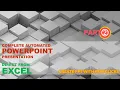 How to Create A PowerPoint Presentation from Excel using VBA v2 - PART 2