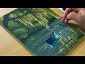 Relaxing Lake Painting Tutorial - Easy Acrylic Art for Beginners