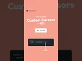 How to define custom cursors in CSS
