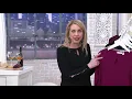Susan Graver Textured Liquid Knit Top with Sleeve Detail on QVC