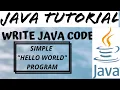 How to run java code simple hello wold java program in Netbeans and Notepad execute java code