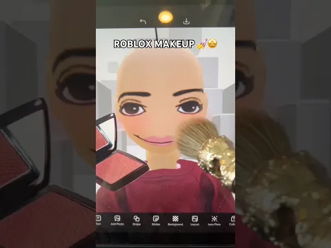 Roblox VS Real Life Makeup 😱💄 #roblox #robloxshorts