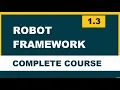 1 3 Robot framework Selenium INSTALLATION