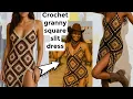 Download Lagu Crochet granny square dress tutorial | with a side slit