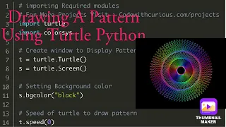 Drawing A Pattern Using Turtle Python JassGrewal001