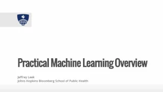 Data Scientist s Toolbox Practical Machine Learning