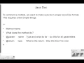 Method header and comment
