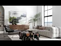 Walter 2 Piece Sectional - Heathered Gray Classic Home Zin Home