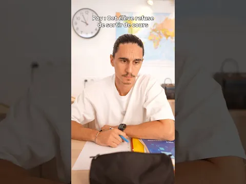 Pov : Cet élève refuse de sortir de cours… 😱
