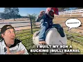 I Built A Bucking Bull Barrel DIY