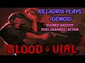 Blood Vial Boomer Shooter Pixel Graphics Action