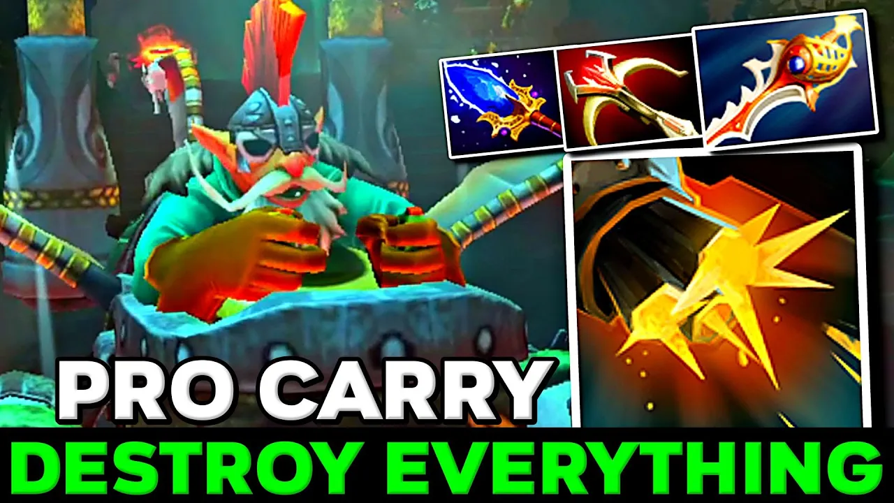 Gyrocopter Destroy Everything Pro Carry Imba Divine Rapier + Daedalus Op Rocket Dmg - Dota 2