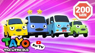 [200 Min📺] Brave Baby Cars | Funny Stories🎞️ | Cartoon for Kids | Tayo the Little Bus